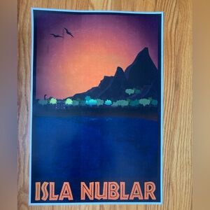 Isla Nublar Jurassic Park Vintage Travel Poster 🦕🦖